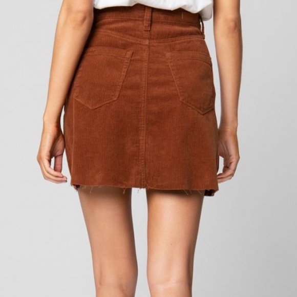 Blank NYC Corduroy Mini Skirt in Copper, Size 31 - Picture 5 of 11